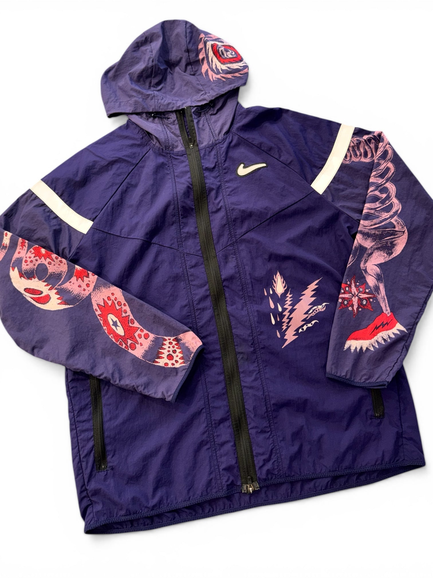 NIKE PURPLE DRAGON WINDBREAKER (XL - FITS L)